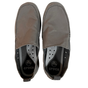 Crocs Walu Slip On Loafer Mens Size 11 Gray Casual Comfortable Shoes
